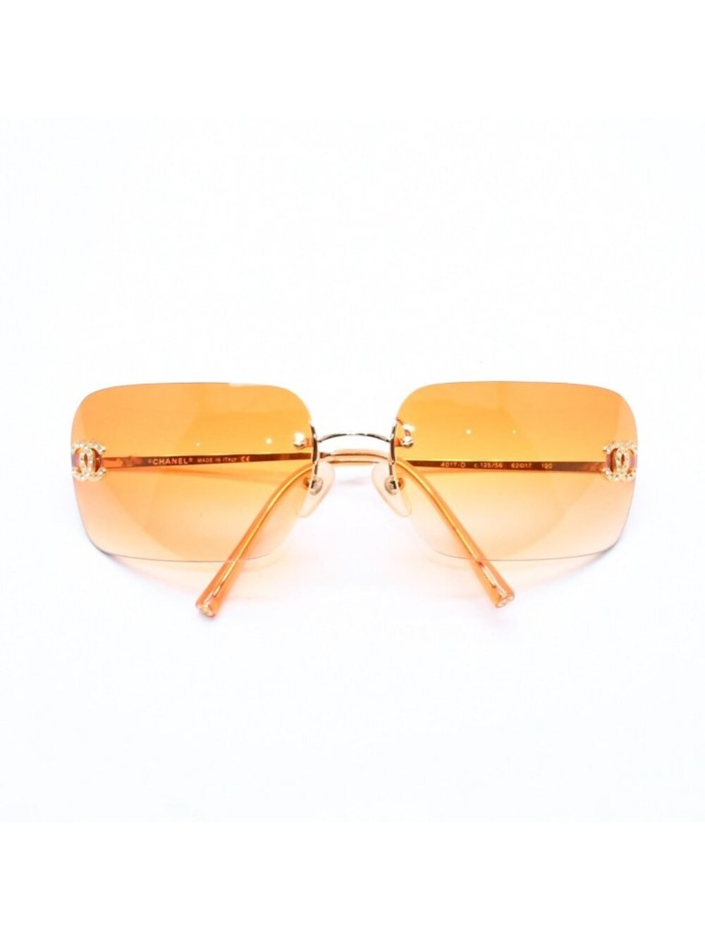 Chanel Rimless Sunglasses Eyewear Cc Logo Rhinestone … - Gem